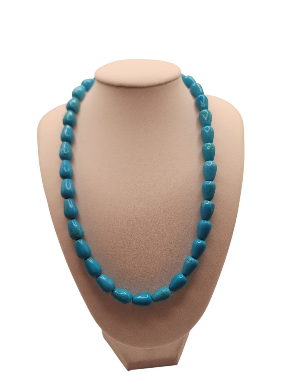 Turquoise Beaded Gemstone Necklace